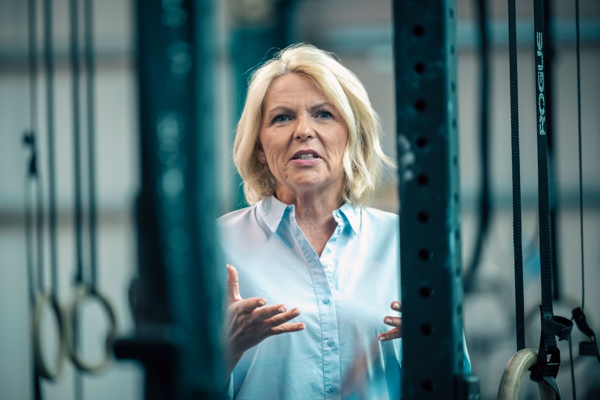 Anja Lorenz im Training