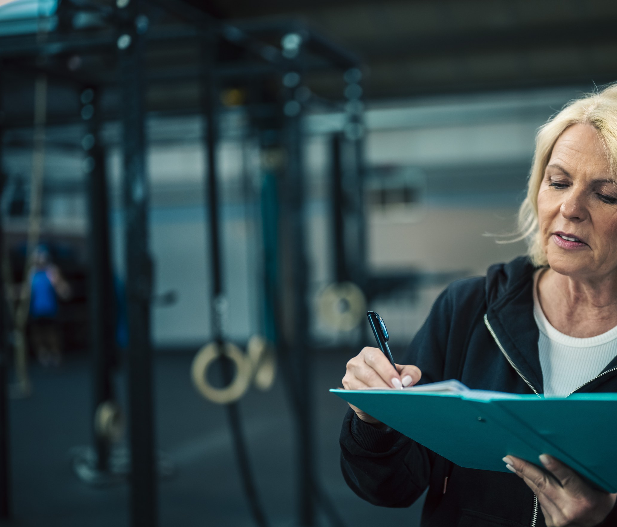Anja Lorenz im Training